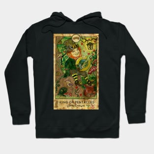 King Of Pentacles. Minor Arcana Tarot Card Design. Hoodie